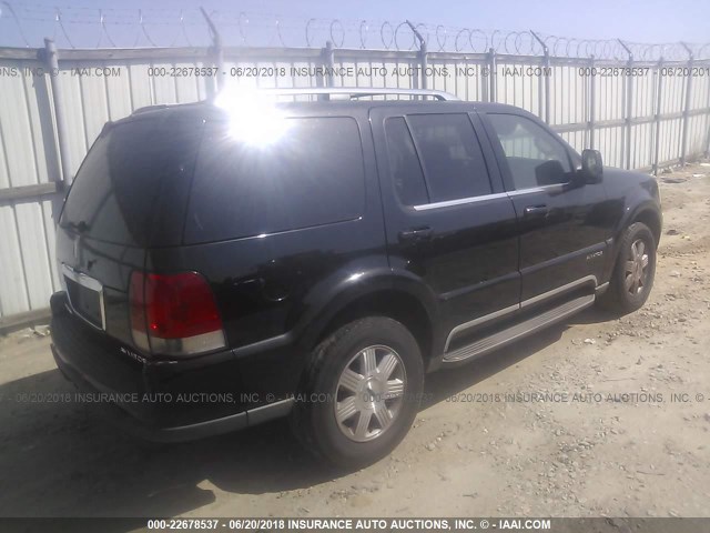 5LMEU88H25ZJ12197 - 2005 LINCOLN AVIATOR BLACK photo 4