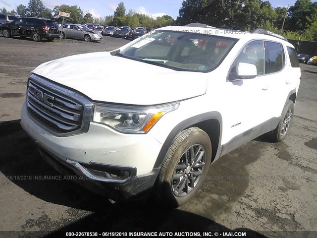 1GKKNULS4JZ208401 - 2018 GMC ACADIA SLT-1 WHITE photo 2