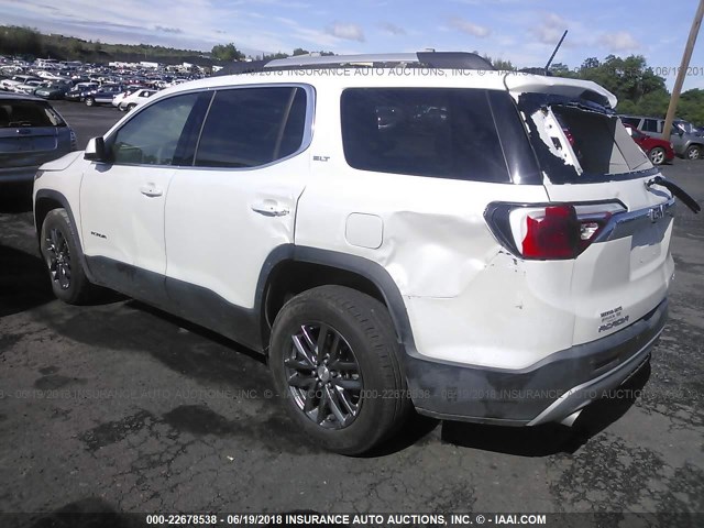 1GKKNULS4JZ208401 - 2018 GMC ACADIA SLT-1 WHITE photo 3