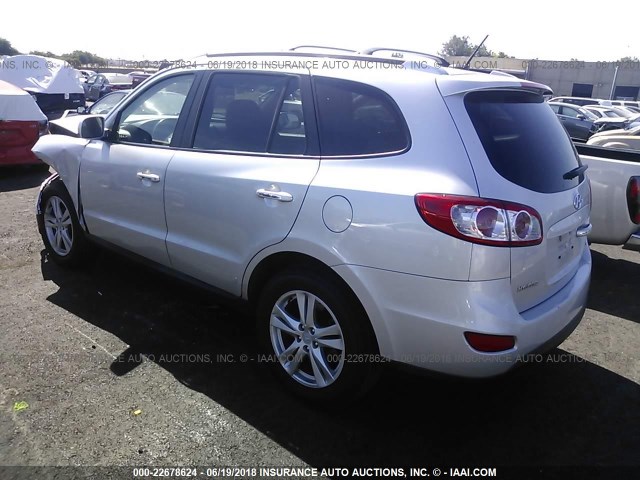 5XYZK4AG2BG001961 - 2011 HYUNDAI SANTA FE LIMITED SILVER photo 3