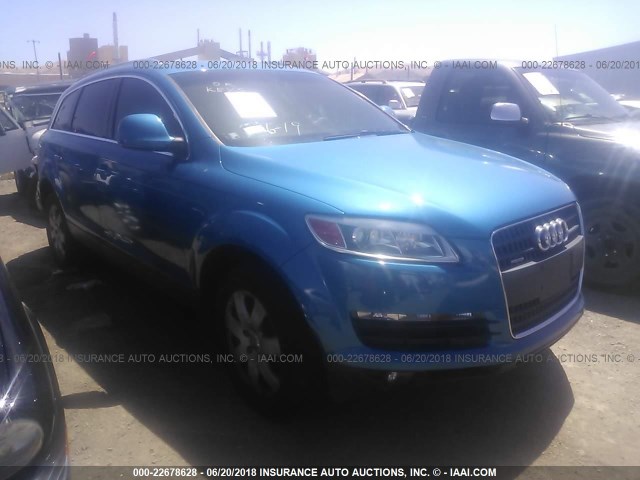 WA1BY74L87D062354 - 2007 AUDI Q7 3.6 QUATTRO PREMIUM ლურჯი ფოტო 1