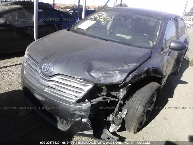 4T3BK3BBXAU037749 - 2010 TOYOTA VENZA GRAY photo 6