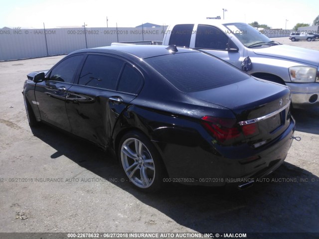 WBAYE8C50ED136460 - 2014 BMW 750 LI BLACK photo 3