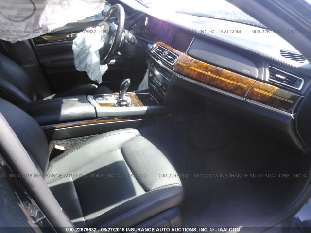 WBAYE8C50ED136460 - 2014 BMW 750 LI BLACK photo 5