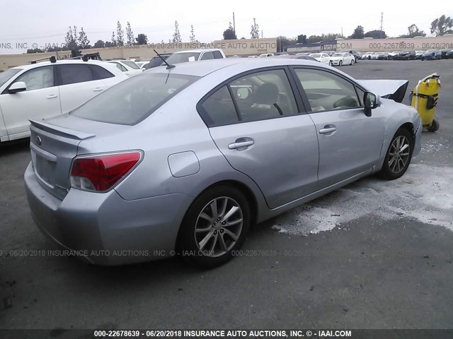 JF1GJAC69DH005146 - 2013 SUBARU IMPREZA PREMIUM SILVER photo 4