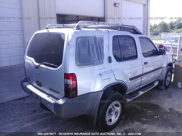 5N1ED28T01C590815 - 2001 NISSAN XTERRA XE/SE SILVER photo 6