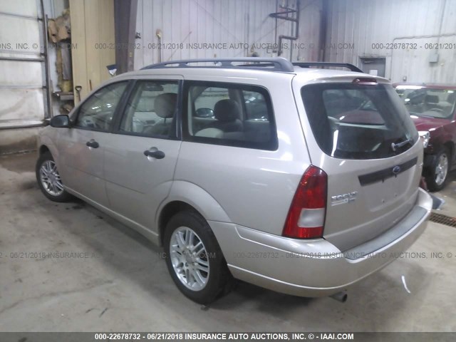 1FAFP36N06W148008 - 2006 FORD FOCUS ZXW TAN photo 3