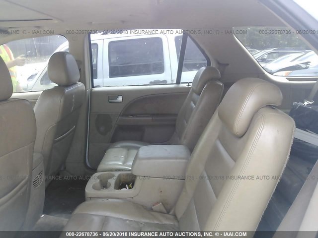 1FMZK02175GA21767 - 2005 FORD FREESTYLE SEL WHITE photo 8