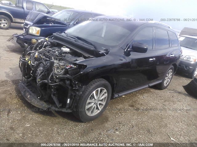 5N1AR2MM0DC633424 - 2013 NISSAN PATHFINDER S/SV/SL/PLATINUM 黑色 照片 2