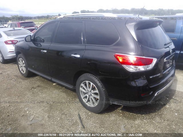 5N1AR2MM0DC633424 - 2013 NISSAN PATHFINDER S/SV/SL/PLATINUM 黑色 照片 3