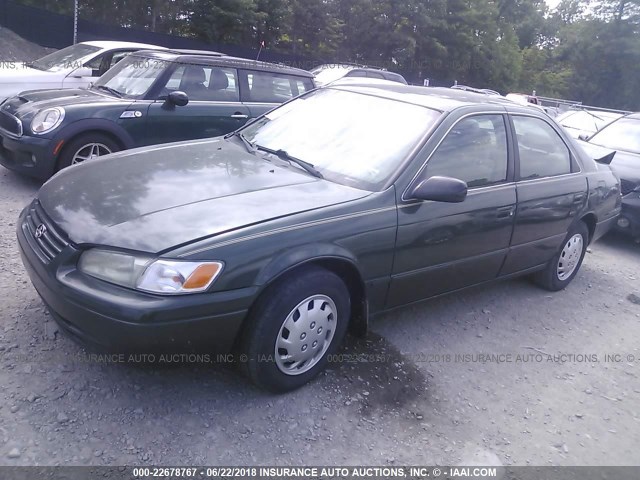 4T1BG22K3XU558762 - 1999 TOYOTA CAMRY CE/LE/XLE GREEN photo 2