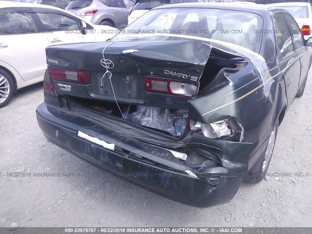 4T1BG22K3XU558762 - 1999 TOYOTA CAMRY CE/LE/XLE GREEN photo 6
