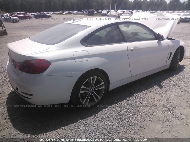 WBA3N9C59EF722076 - 2014 BMW 428 XI WHITE photo 4