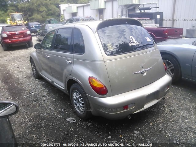 3C4FY48B12T272529 - 2002 CHRYSLER PT CRUISER CLASSIC TAN photo 3