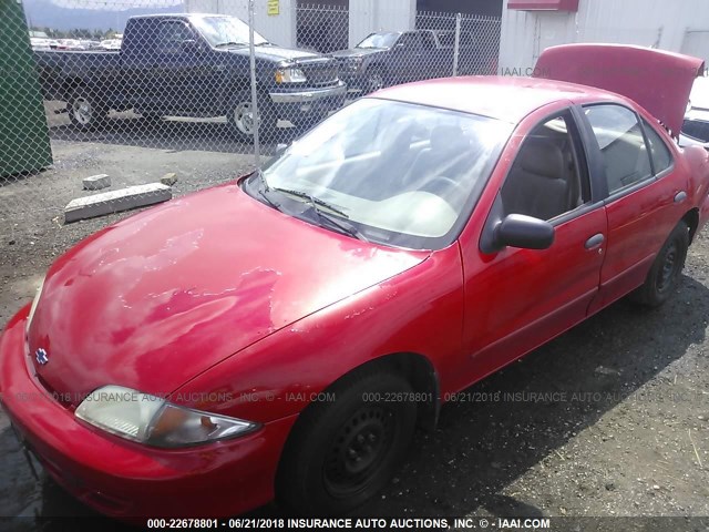 1G1JC524627185327 - 2002 CHEVROLET CAVALIER CNG RED photo 2