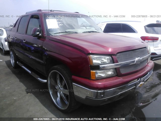 3GNEC12T64G270806 - 2004 CHEVROLET AVALANCHE C1500 BURGUNDY photo 1