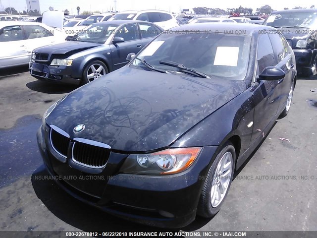 WBAVC53598FZ87690 - 2008 BMW 328 I SULEV BLACK photo 2