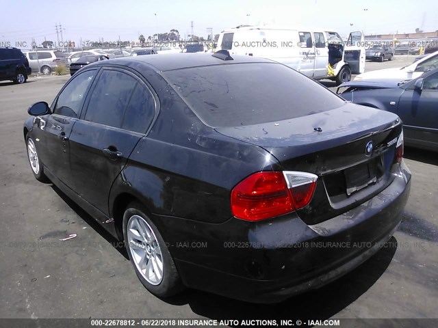 WBAVC53598FZ87690 - 2008 BMW 328 I SULEV BLACK photo 3