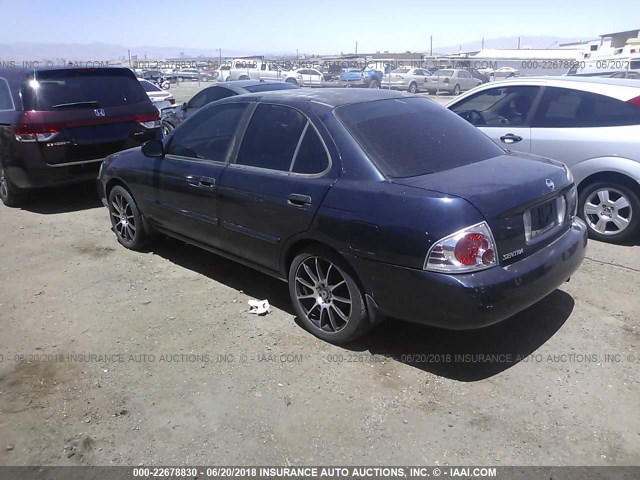 3N1CB51D84L858432 - 2004 NISSAN SENTRA 1.8/1.8S BLUE photo 3