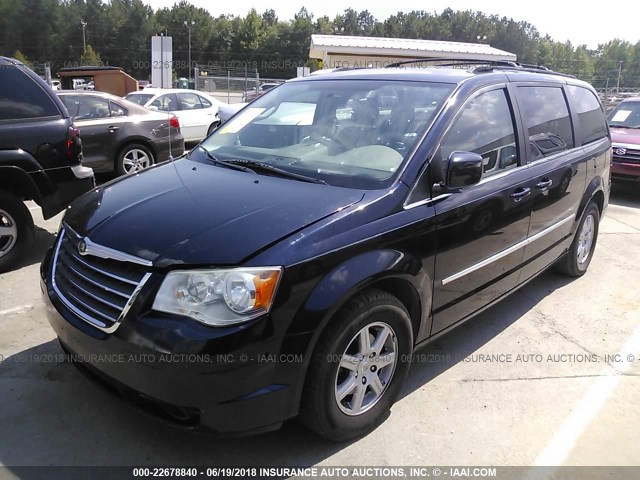 2A4RR5D15AR501819 - 2010 CHRYSLER TOWN & COUNTRY TOURING BLACK photo 2