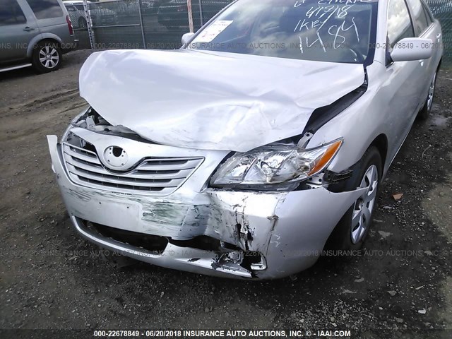 4T4BE46K39R071484 - 2009 TOYOTA CAMRY SE/LE/XLE 银色 照片 6