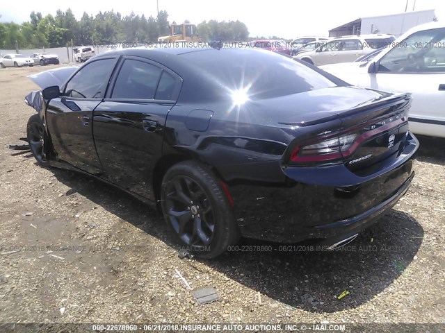 2C3CDXCT2JH129570 - 2018 DODGE CHARGER R/T BLACK photo 3