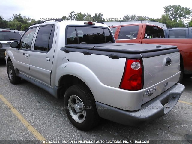 1FMZU67K45UB82027 - 2005 FORD EXPLORER SPORT TR  Pewter photo 3