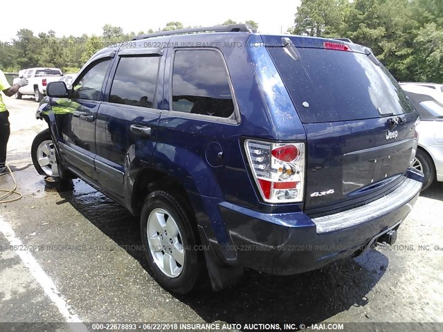 1J4GR48K95C697332 - 2005 JEEP GRAND CHEROKEE LAREDO/COLUMBIA/FREEDOM Dark Blue photo 3