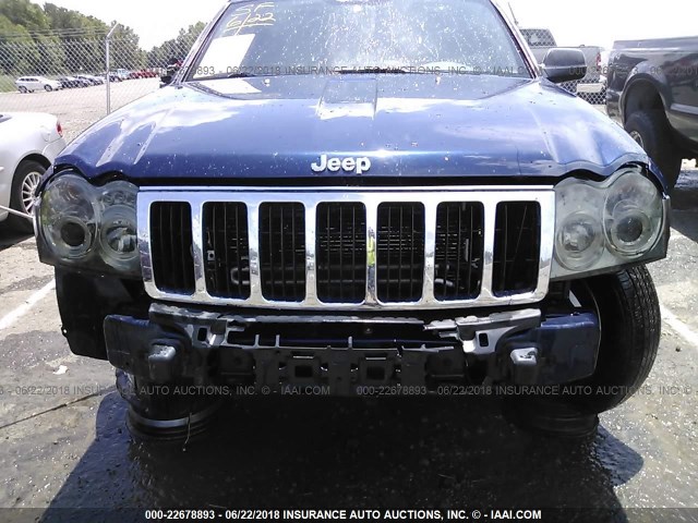 1J4GR48K95C697332 - 2005 JEEP GRAND CHEROKEE LAREDO/COLUMBIA/FREEDOM Dark Blue photo 6