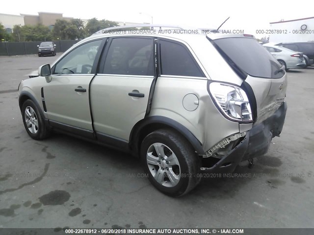 3GNAL2EK9DS612432 - 2013 CHEVROLET CAPTIVA LS TAN photo 3