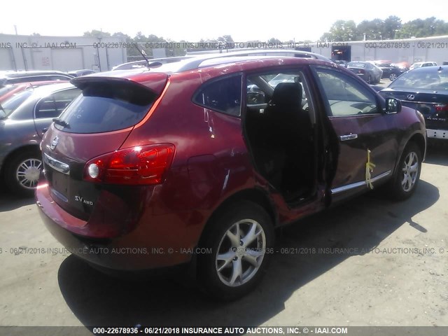 JN8AS5MV7BW283177 - 2011 NISSAN ROGUE S/SV/KROM RED photo 6