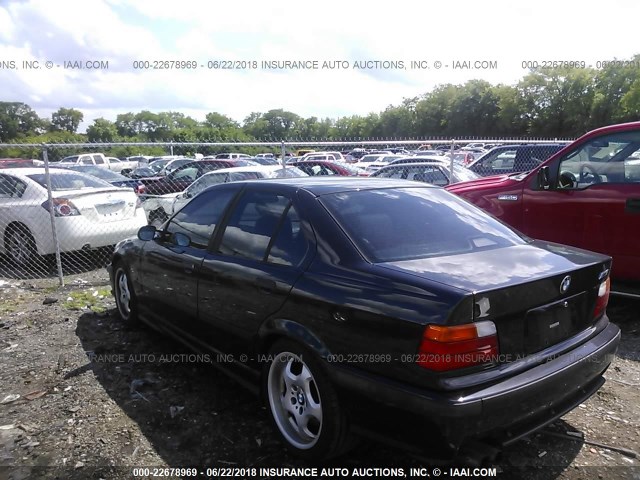WBSCD0324WEE14095 - 1998 BMW M3 AUTOMATIC BLACK photo 3