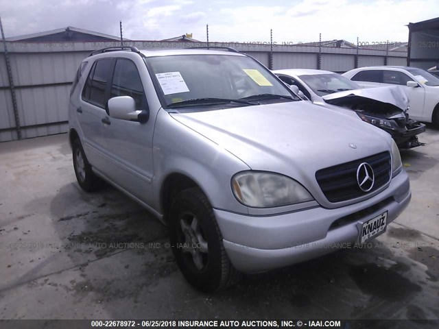 4JGAB54E91A285385 - 2001 MERCEDES-BENZ ML 320 SILVER photo 1