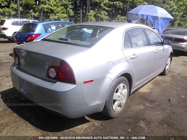 1G1ZG57B48F247658 - 2008 CHEVROLET MALIBU LS 银色 照片 4