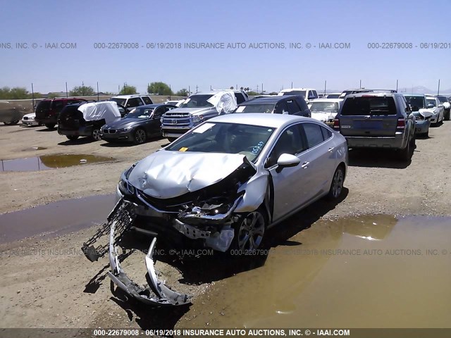 1G1BF5SM3H7105289 - 2017 CHEVROLET CRUZE PREMIER SILVER photo 2