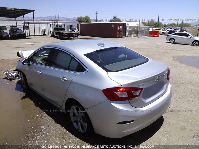 1G1BF5SM3H7105289 - 2017 CHEVROLET CRUZE PREMIER SILVER photo 3