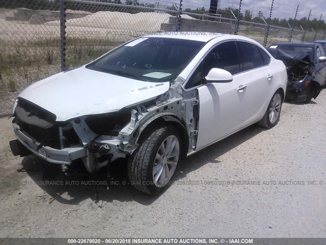 1G4PR5SK6C4141115 - 2012 BUICK VERANO CONVENIENCE WHITE photo 2