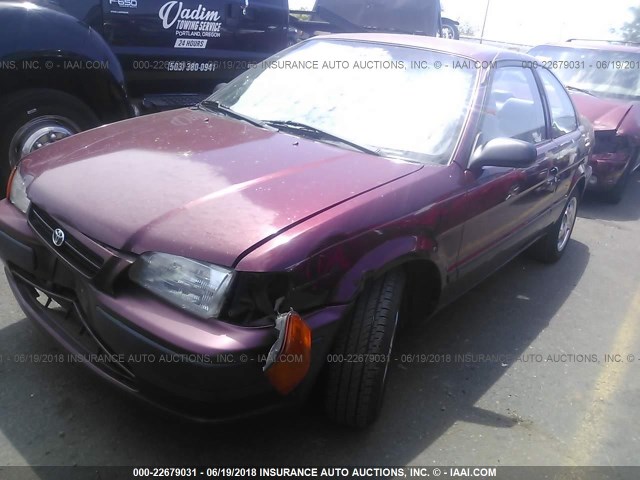 JT2EL56D8S0094645 - 1995 TOYOTA TERCEL DX MAROON photo 2