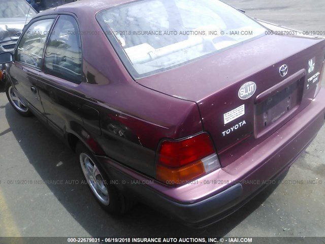 JT2EL56D8S0094645 - 1995 TOYOTA TERCEL DX MAROON photo 3