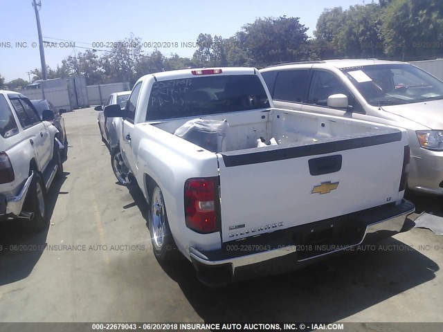 1GCEC14X58Z270584 - 2008 CHEVROLET SILVERADO C1500 WHITE photo 3