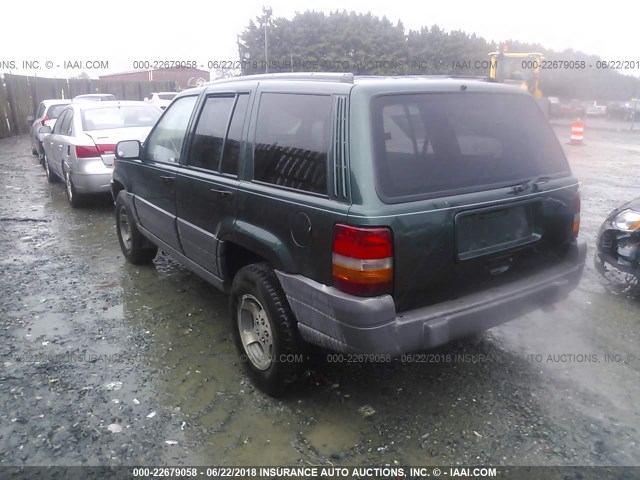 1J4GZ58S7TC261095 - 1996 JEEP GRAND CHEROKEE LAREDO GREEN photo 3