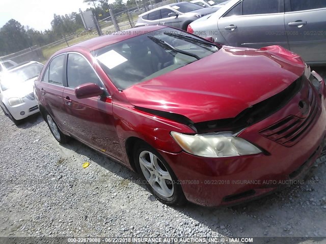 4T1BE46KX7U143336 - 2007 TOYOTA CAMRY NEW GENERAT CE/LE/XLE/SE RED photo 1