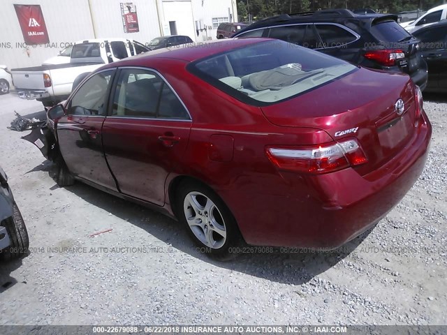 4T1BE46KX7U143336 - 2007 TOYOTA CAMRY NEW GENERAT CE/LE/XLE/SE RED photo 3