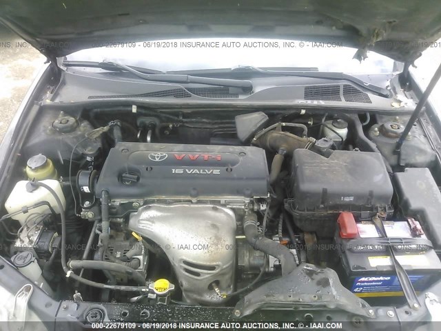 4T1BE32K22U500288 - 2002 TOYOTA CAMRY LE/XLE/SE იასამნისფერი ფოტო 10