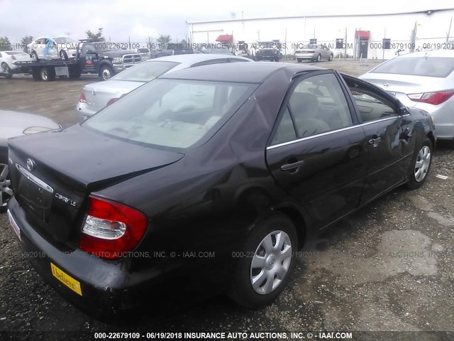 4T1BE32K22U500288 - 2002 TOYOTA CAMRY LE/XLE/SE იასამნისფერი ფოტო 4