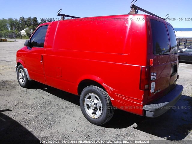 1GCDM19X24B104785 - 2004 CHEVROLET ASTRO RED photo 3