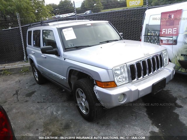 1J4RH4GK3AC162066 - 2010 JEEP COMMANDER SPORT SILVER photo 1