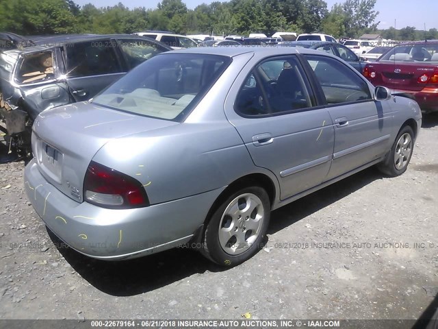 3N1CB51D73L791725 - 2003 NISSAN SENTRA XE/GXE SILVER photo 4