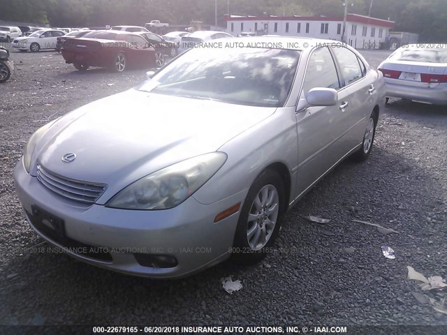 JTHBF30G136013359 - 2003 LEXUS ES 300 SILVER photo 2