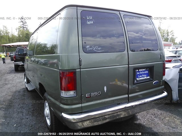 1FBNE31L35HA92347 - 2005 FORD ECONOLINE E350 SUPER DUTY WAGON GREEN photo 3